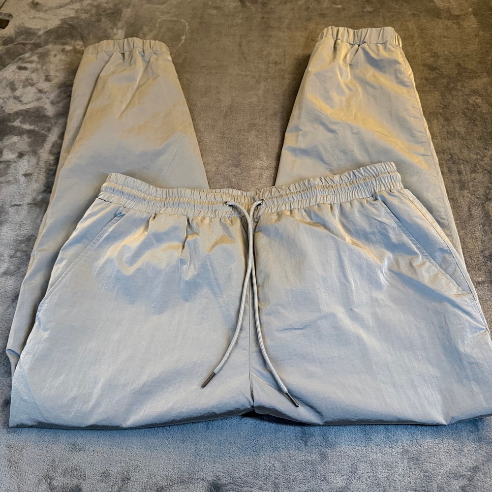 Xersion Lifestyle Woven Pants Elastic Joggers Lightweight Gray Mens XL 36x28"
